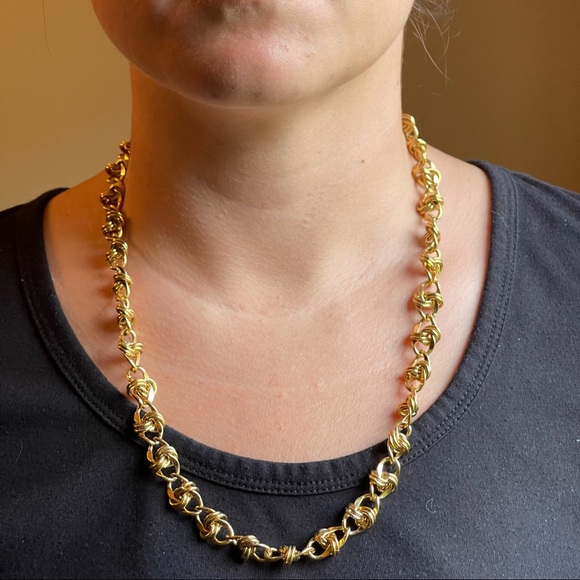 Vintage Anne Klein Gold Tone Necklace 